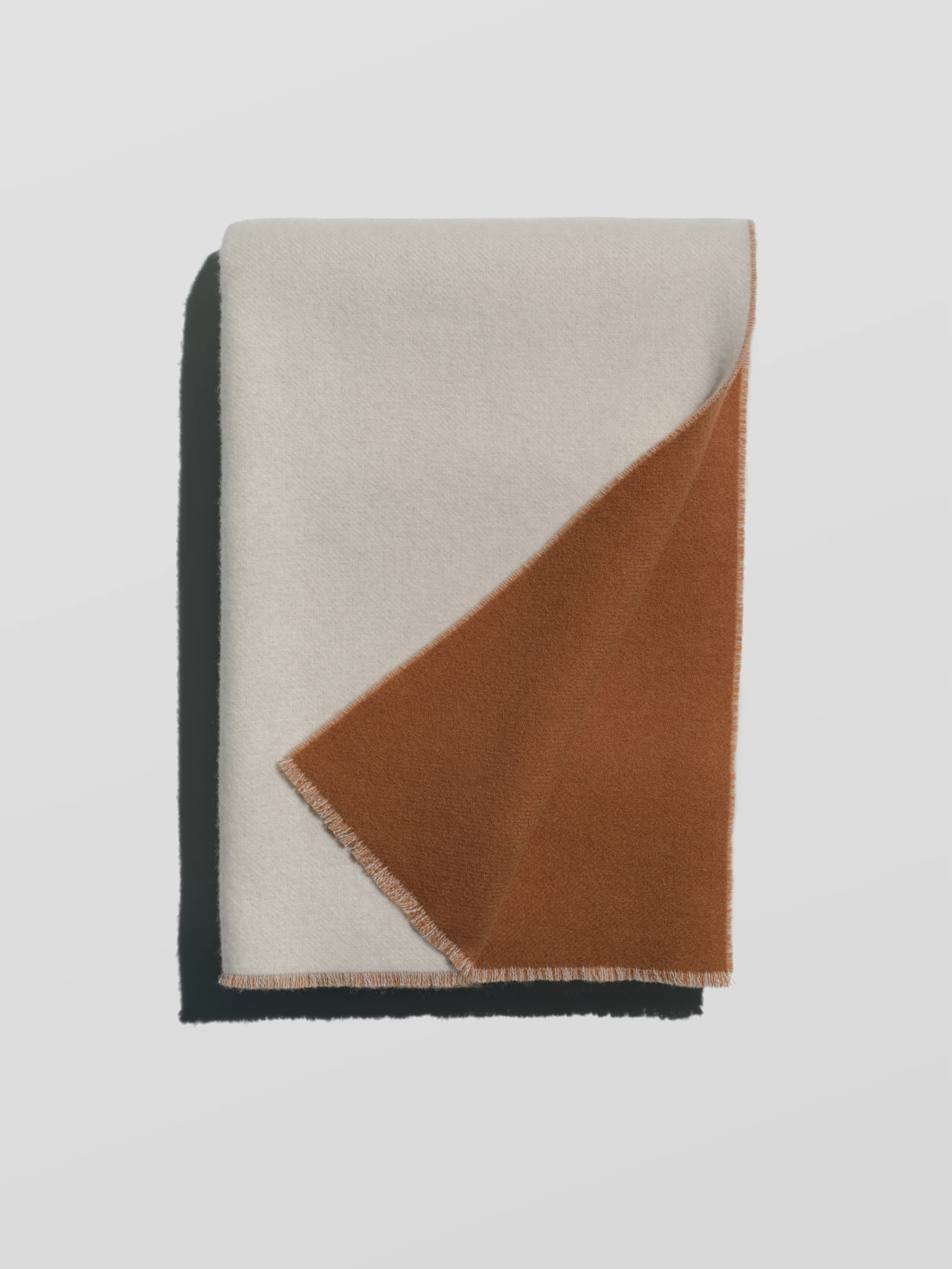 Blanket, cream/brown - Image 3
