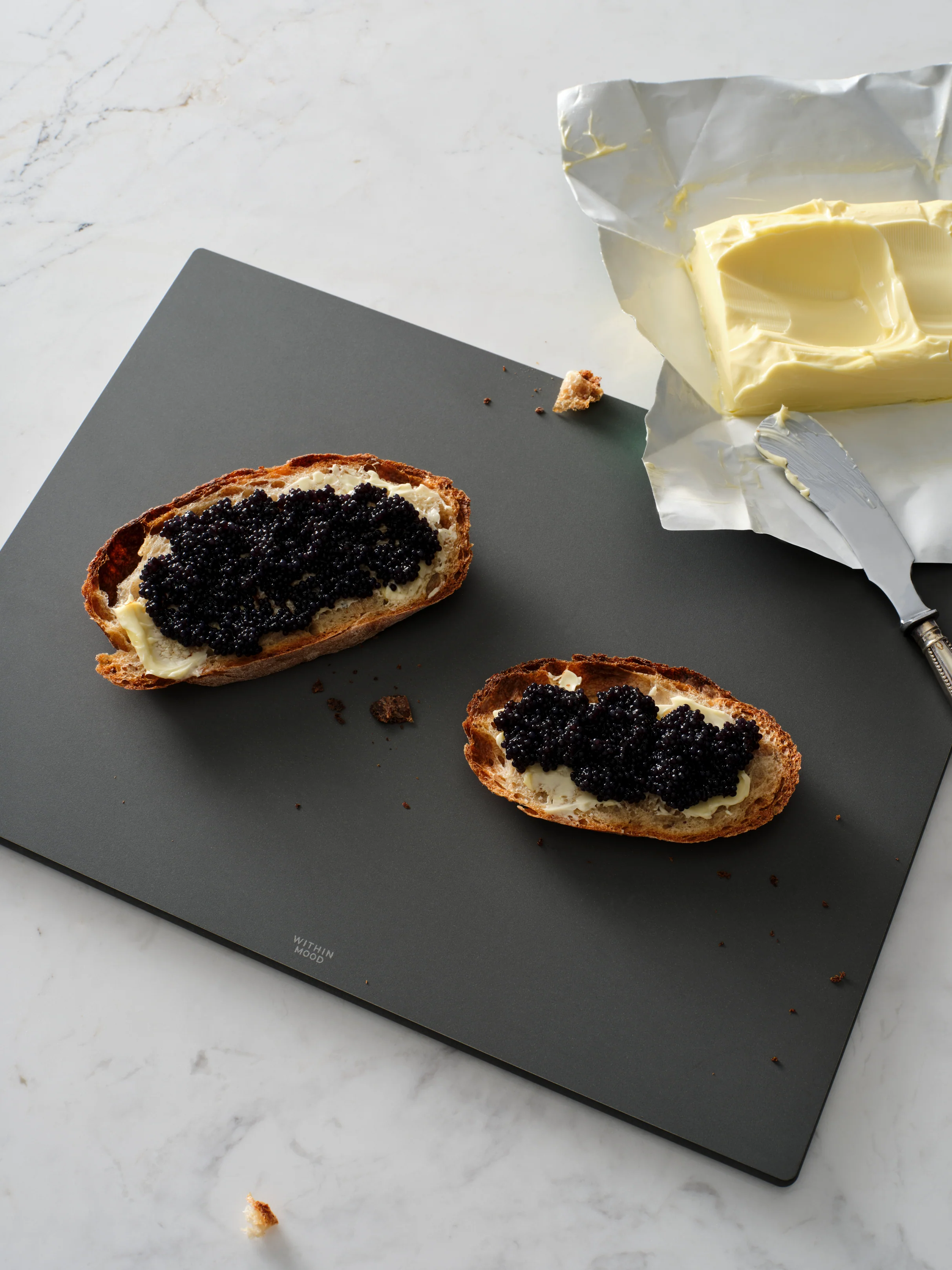 Cutting Board Set, small & large, grey + Board Butter - Image 3