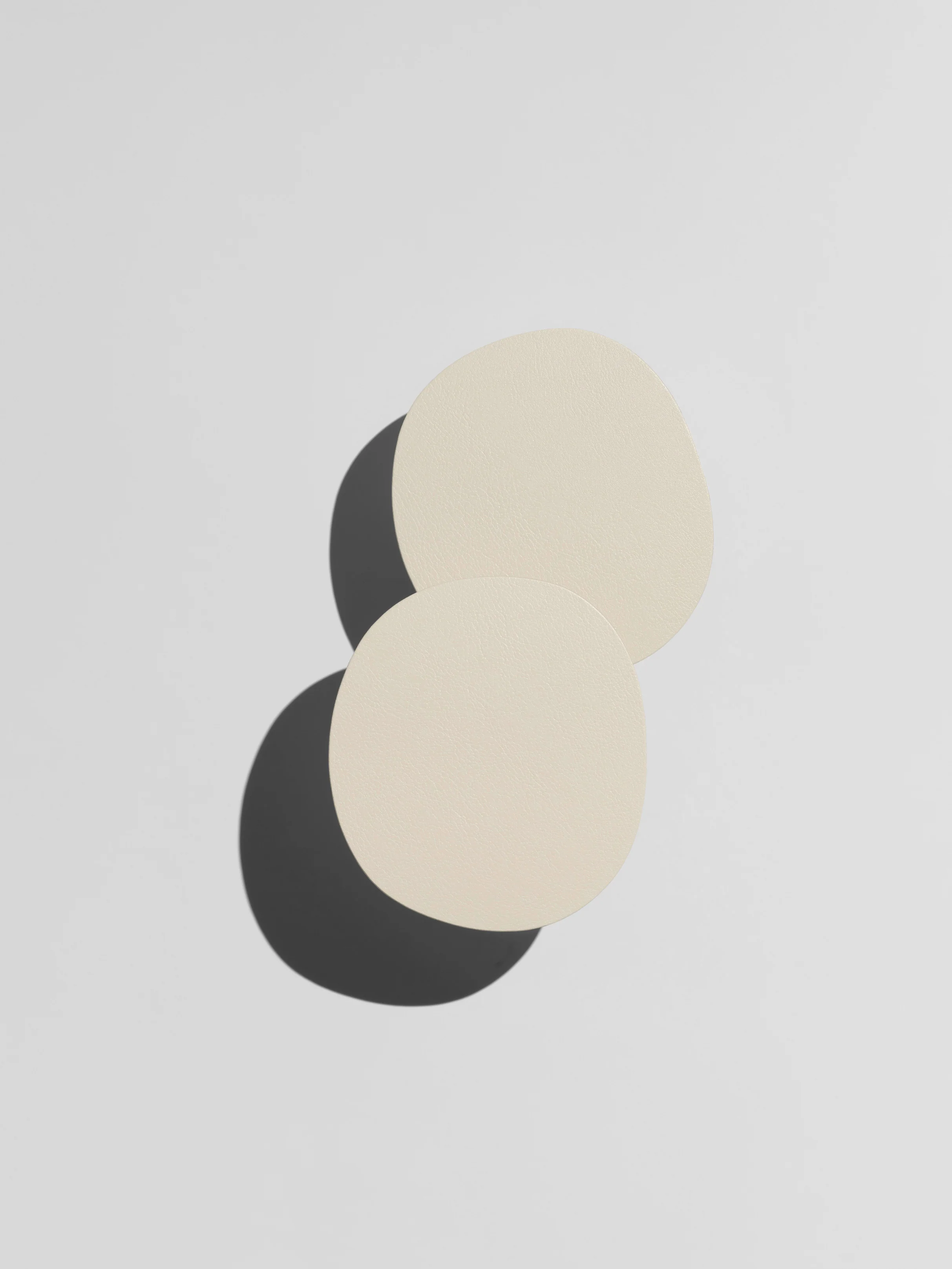 Glass Coasters, brown/ creamwhite, set of 2 - Image 5