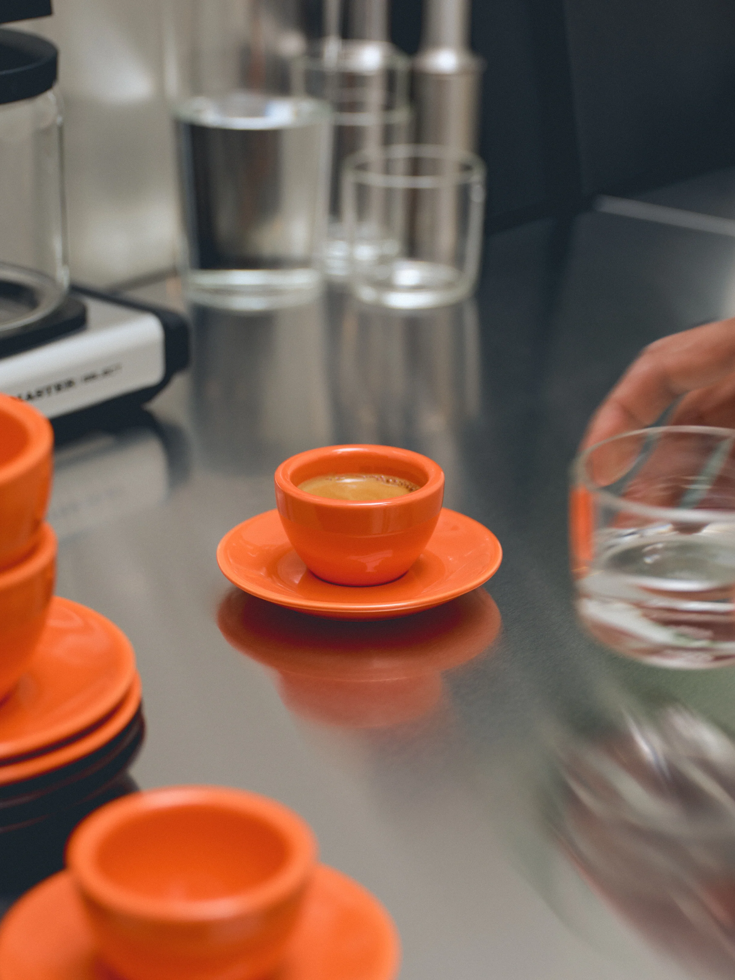 Mini Cold Cups, set of 2 + Espresso, orange, set of 2 - Image 2