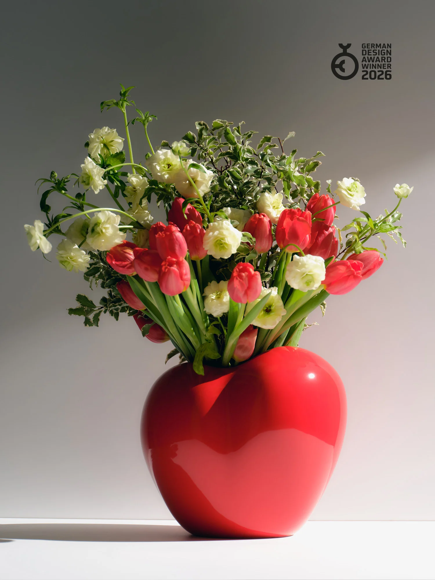 Poppy Vase, hot chili - Image 3