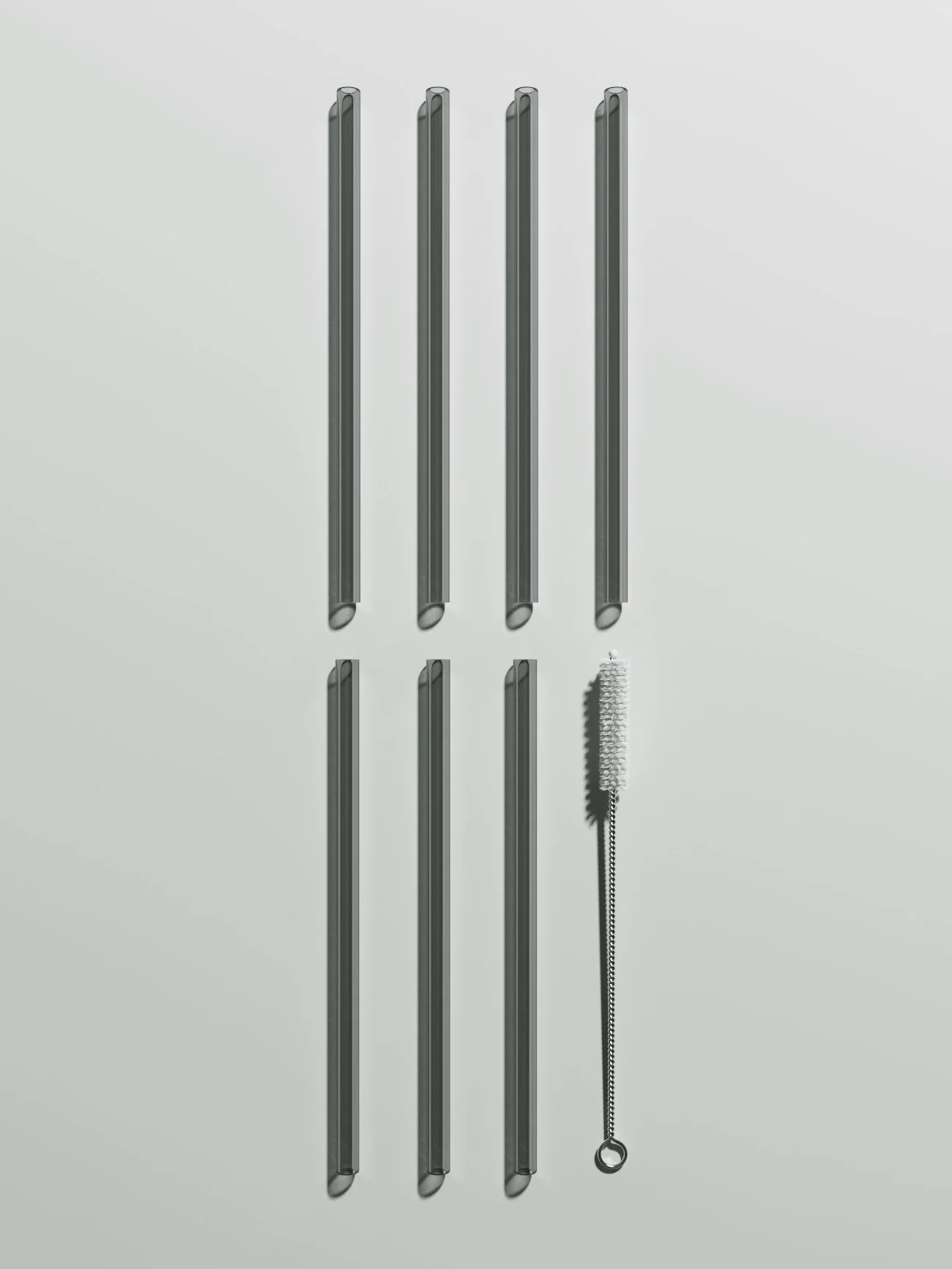 Straws & Cleaning Stick Set, grey - Image 3