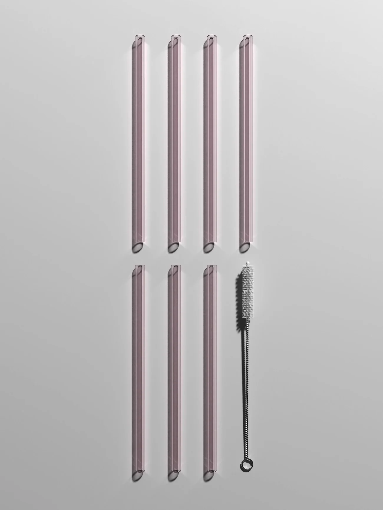 Straws & Cleaning Stick Set, pink - Image 3